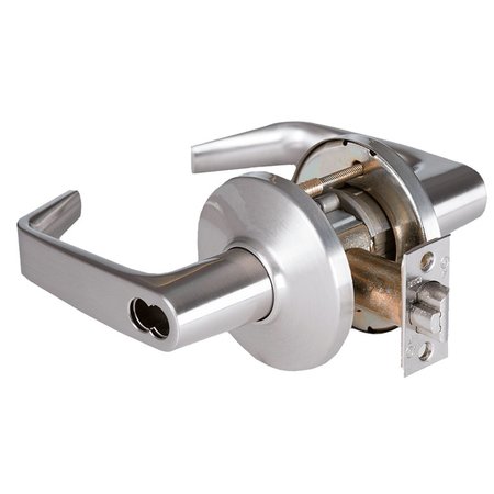 BEST Grade 1 Electrified Storeroom Cylindrical Lock, 15 Lever, D Rose, SFIC Less Core, Satin Chrome Finis 9K37D15DS3626RQE